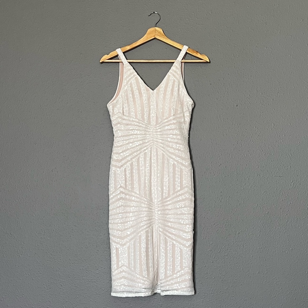 Night Way Collections, Sequin Party Dress, Sleeveless Above-the-Knee Bodycon Fit